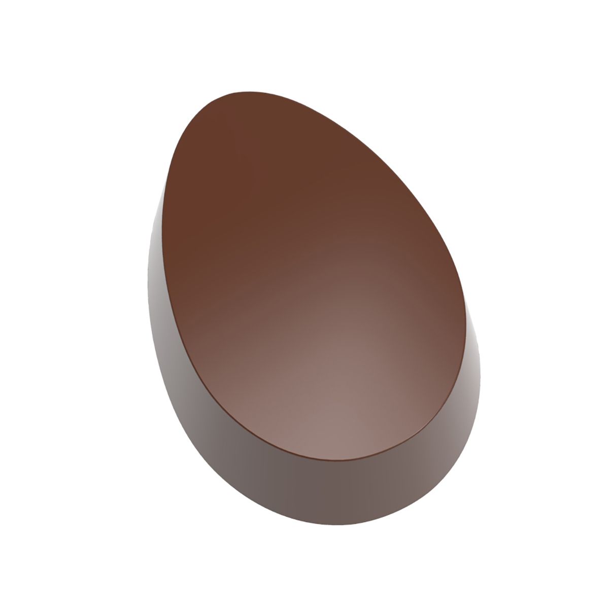 Se Professionel chokoladeform i Magnet polycarbonat - Fladt Æg CW1000L44 hos BageTid.dk