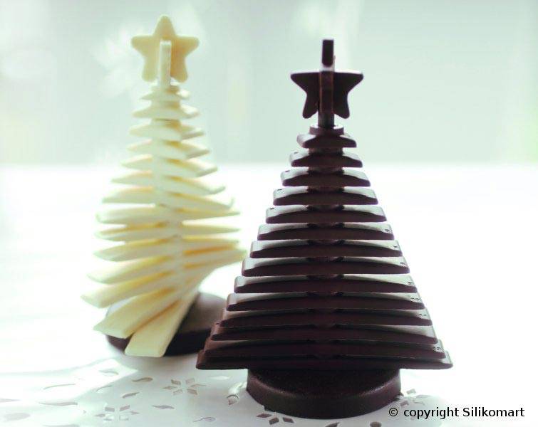 Silikomart 3D Juletræ Chokoladeform