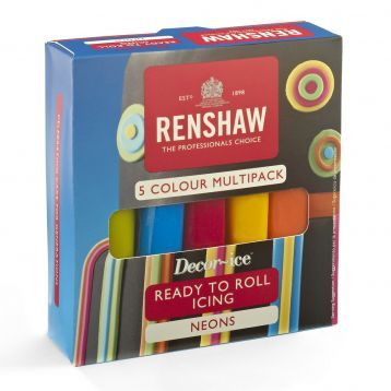 Renshaw Fondant Pro Multipack Neon Colours 5x100g^