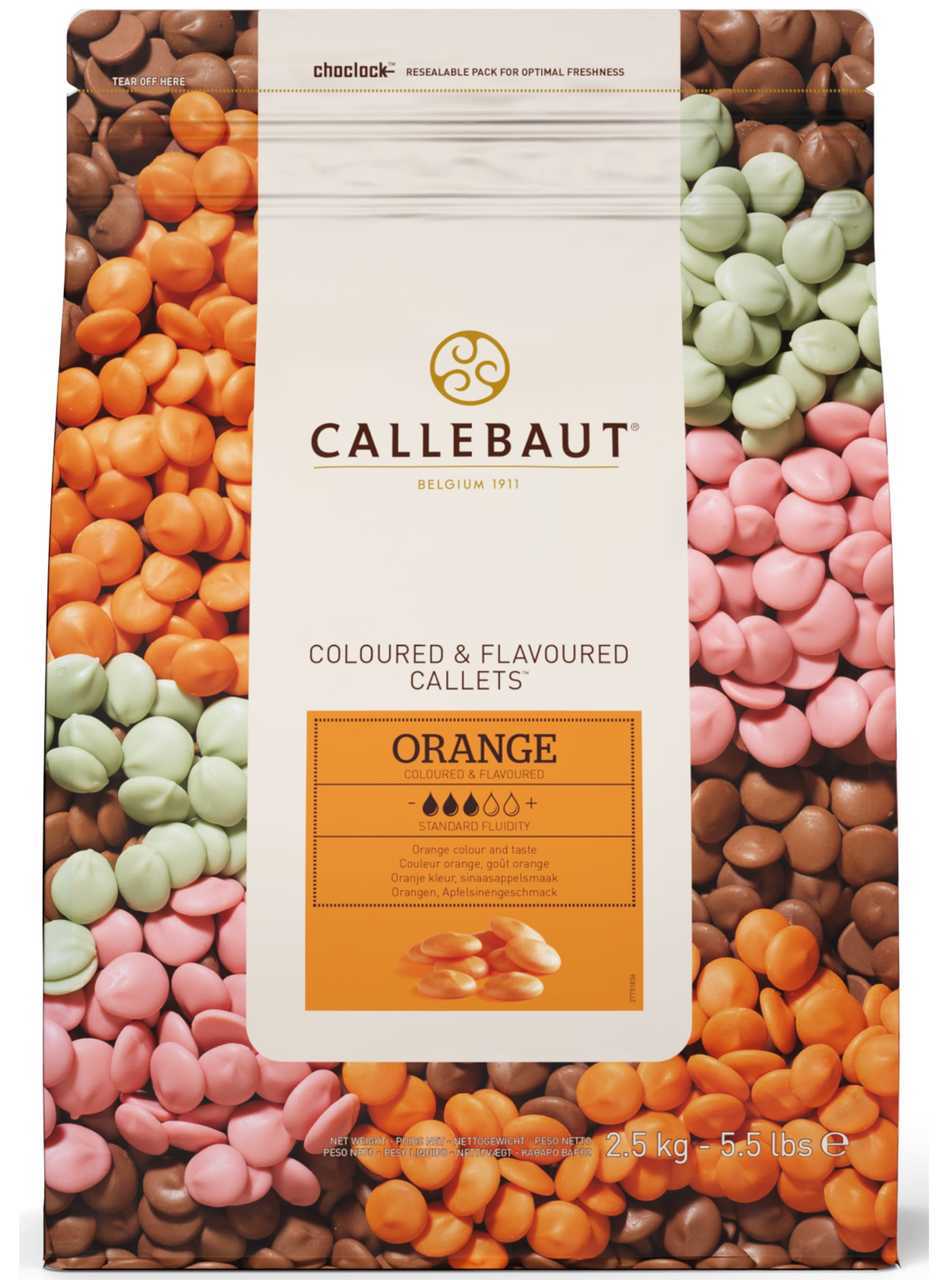 Billede af Callebaut Orange Callets 250g