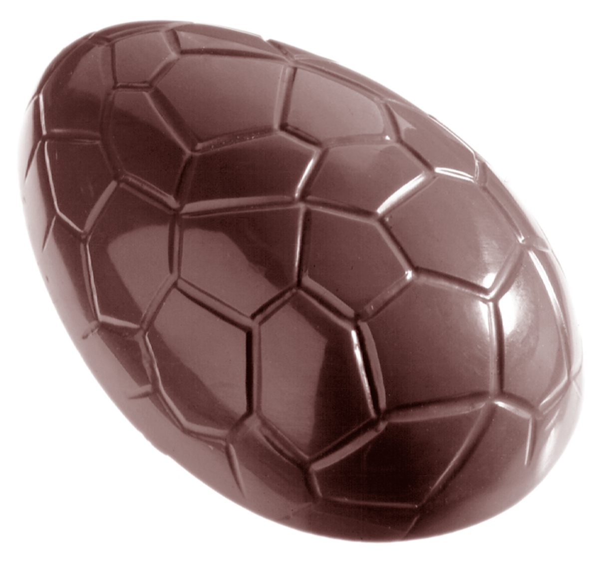 Billede af Professionel chokoladeform i polycarbonat - Klassiske Påskeæg 60 mm Chokoladeform CW1438