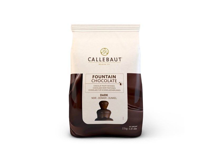 Se Callebaut - Fontæne Chokolade Mørk, 2,5 kg hos BageTid.dk