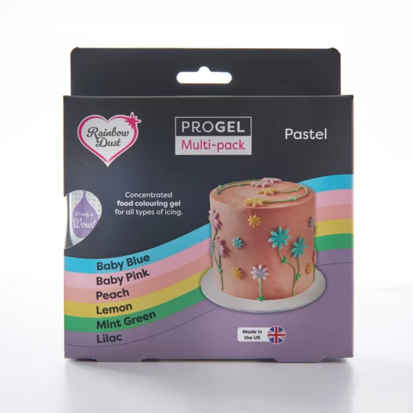 Rainbow Dust - ProGel Multipakke med 6 Pastafarver, Pastel