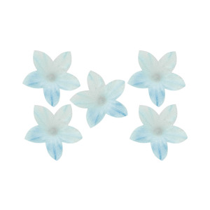 Billede af Dekora - Mini Lyseblå Blomster Vaffelpapir, 400 stk.