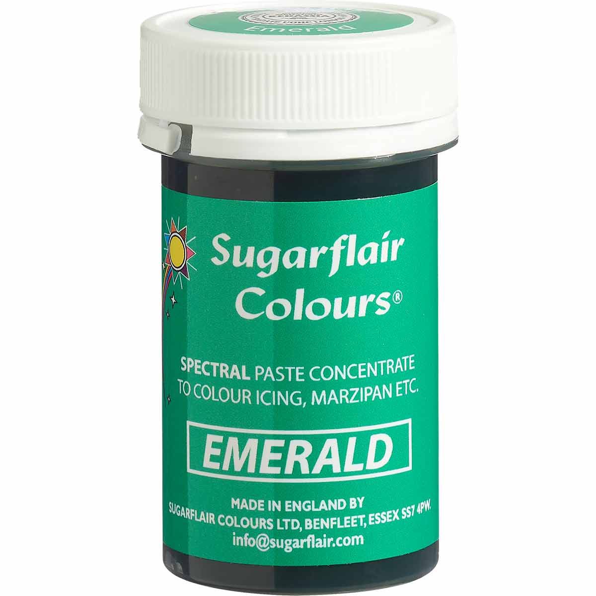 Sugarflair - Pastafarve Emerald, 25g