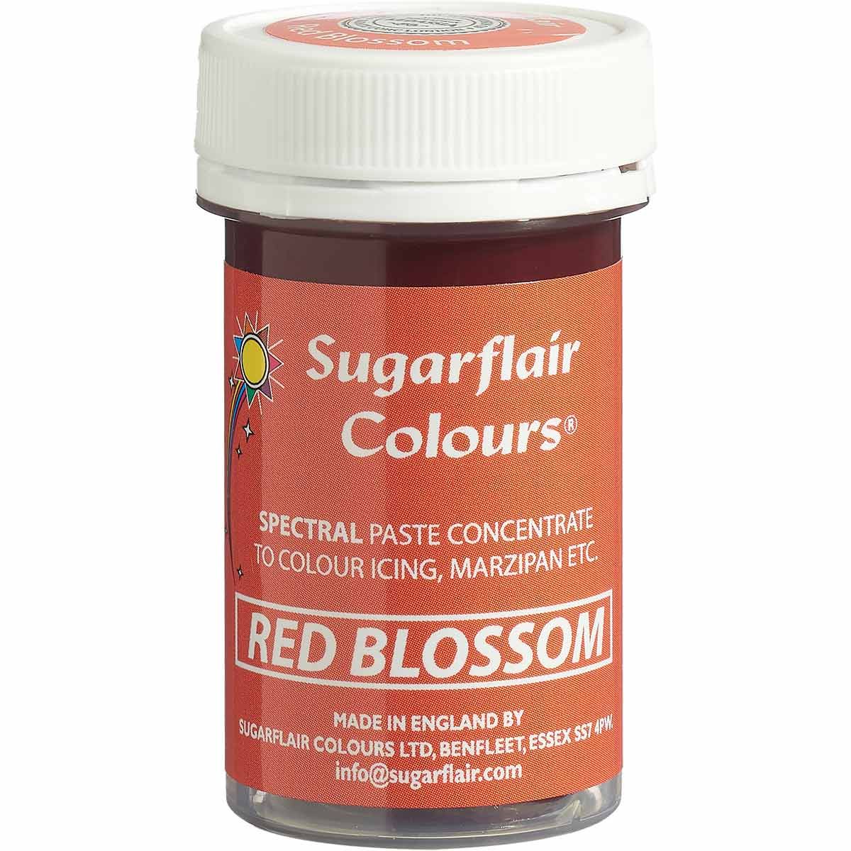 Sugarflair Pastafarve, Red Blossom - 25g