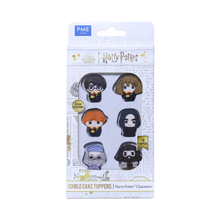 Se PME - Harry Potter Spiselige Toppers, 6 stk hos BageTid.dk