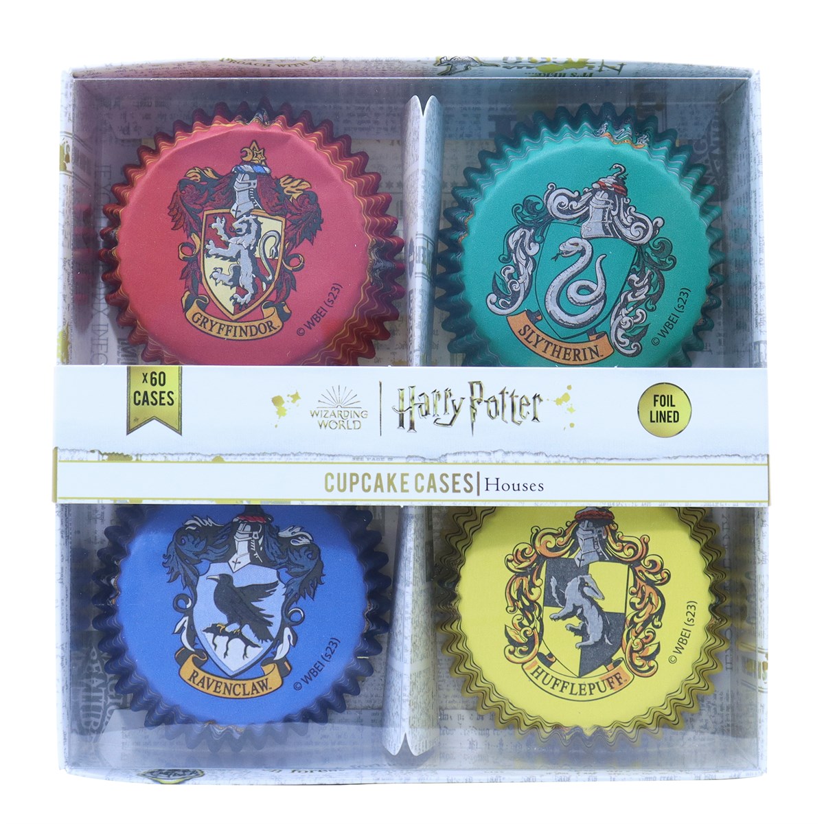 PME - Hogwartshuse Harry Potter Metalfolie Muffinsforme, 60 stk