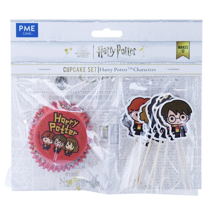 PME - Harry Potter Toppers inkl. Muffinsforme Metalfolie, 12 stk