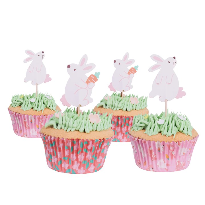 Se PME - Cupcake Sæt 24 sæt, Happy Easter hos BageTid.dk