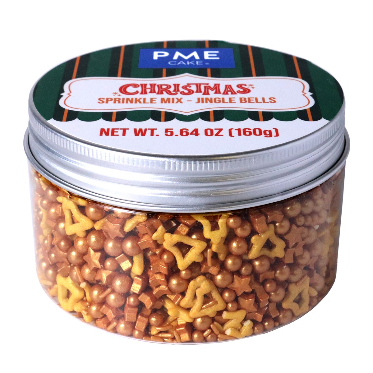 PME - Christmas Sprinkles Gold Jingle Bells, 160g