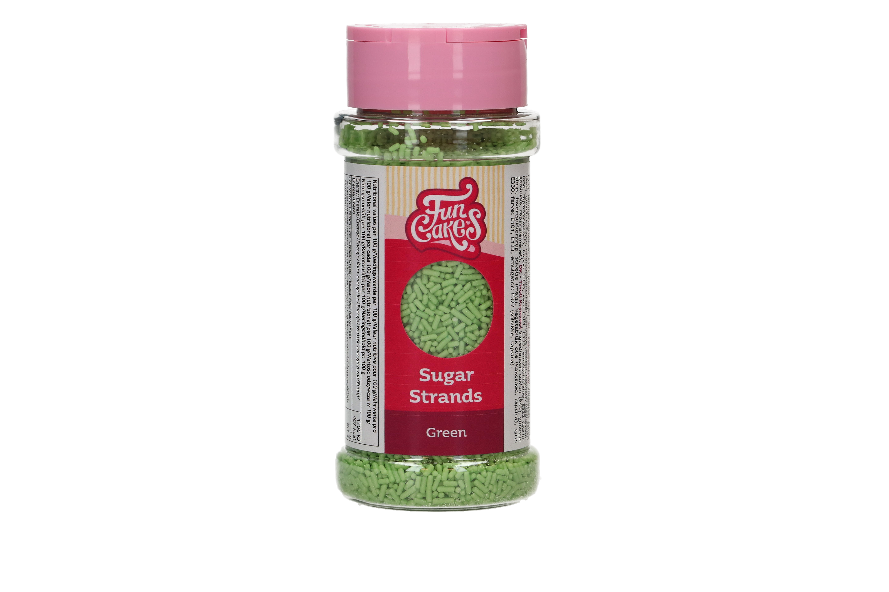 FunCakes - Sugar Strands Green, 80 g