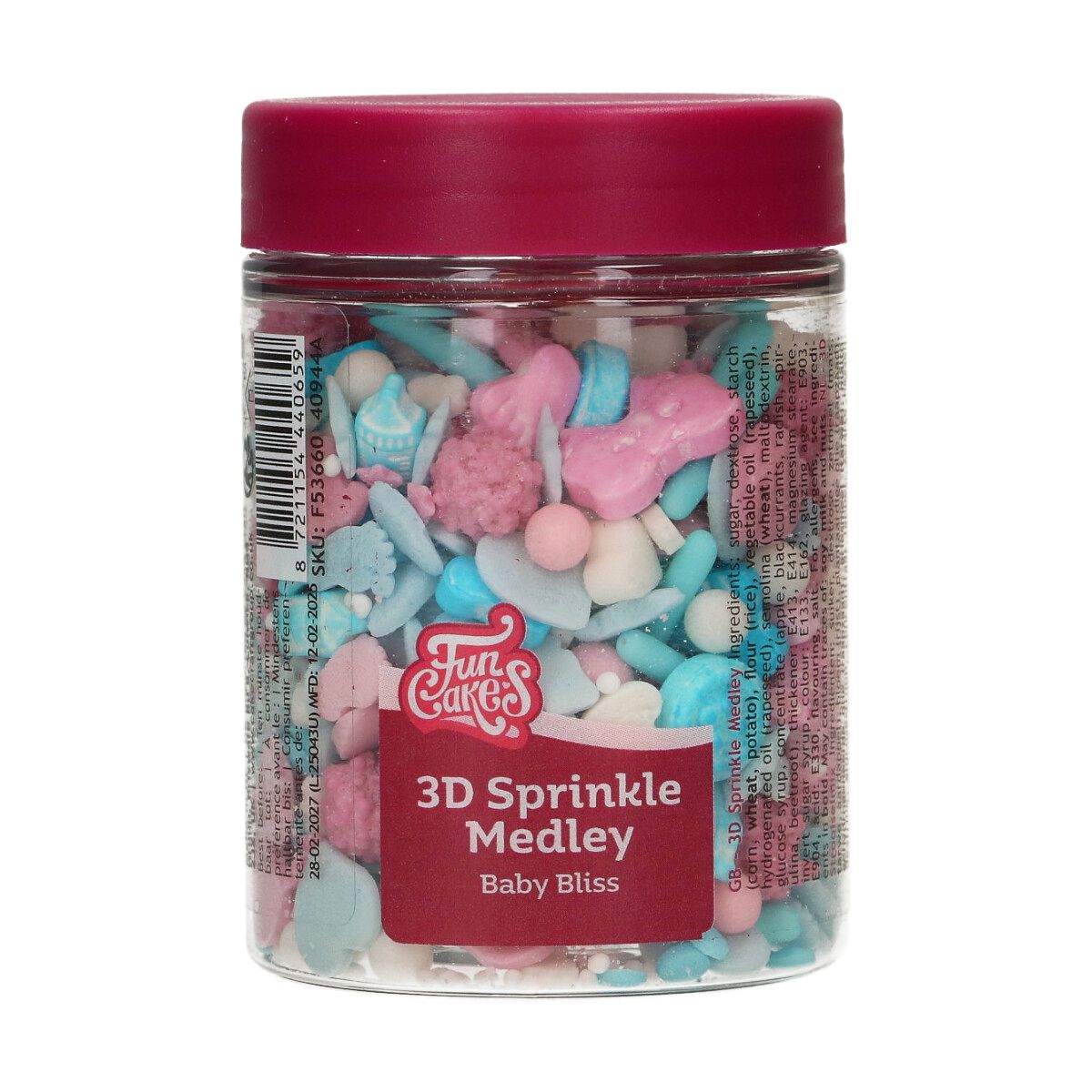 FunCakes - Baby Bliss 3D Sprinkle Medley, 70g