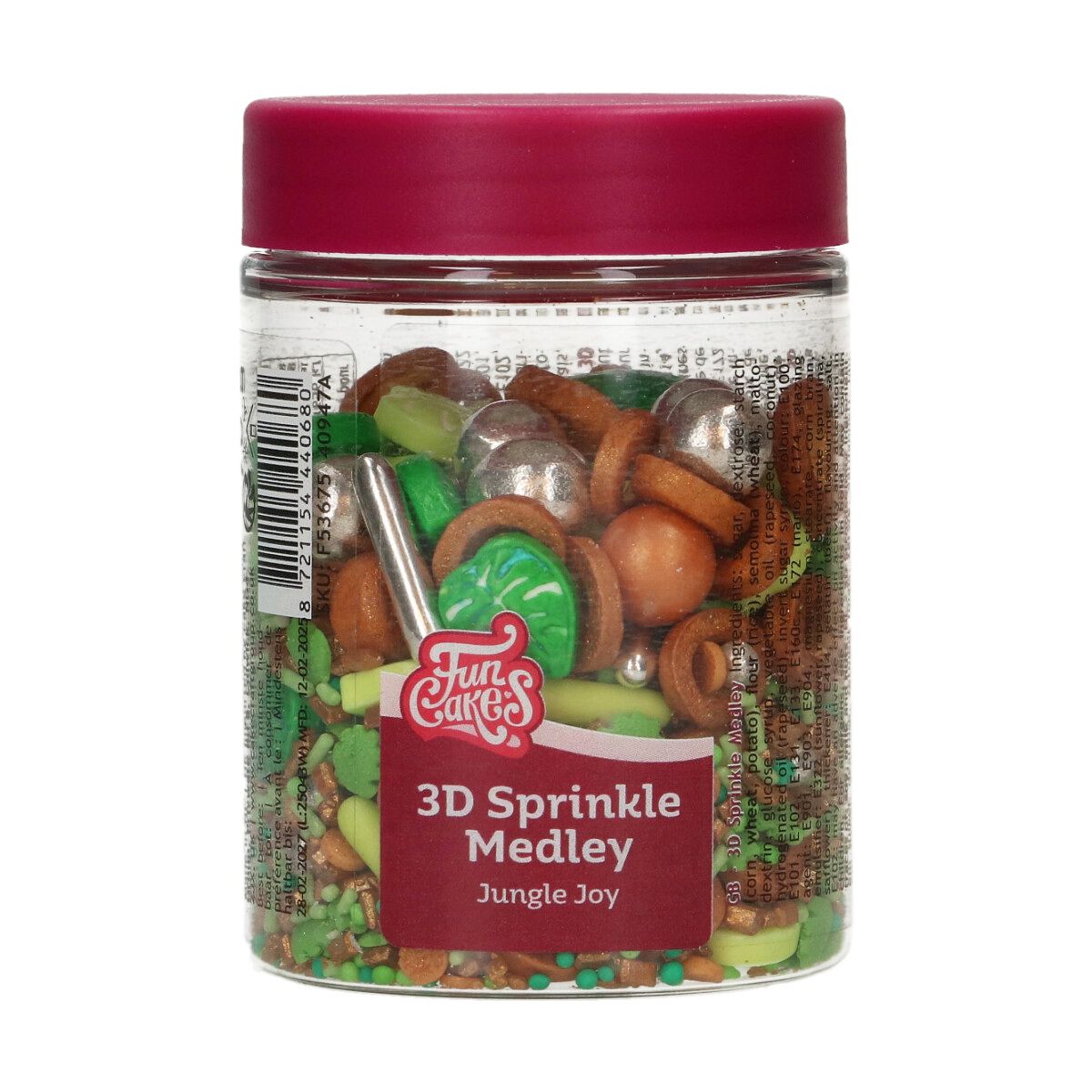 FunCakes - Jungle Joy 3D Sprinkle Medley, 70g
