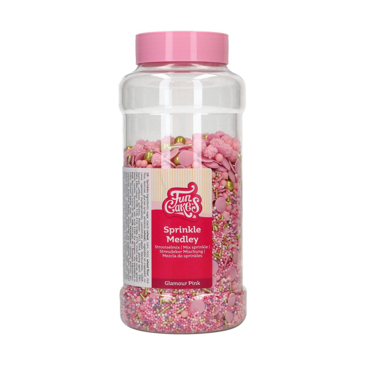FunCakes - Sprinkle Medley/Drys Medley, Glamour Pink 600g