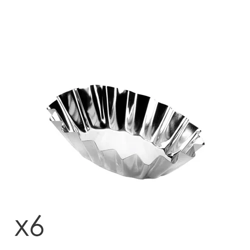 Tescoma - Tærteform Oval, 6 stk. 5x8 cm