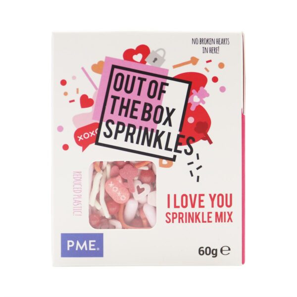 PME - Out The Box Sprinkle Mix, I Love You 60g