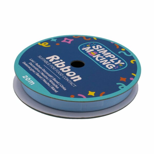 Simply Making - Cake Ribbon, Baby Blue 12 mm x 20 m