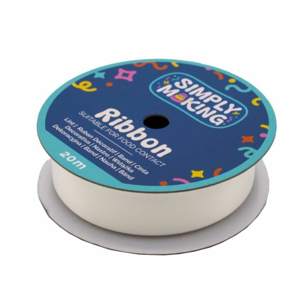 Simply Making - Cake Ribbon, Bridal White 24 mm x 20 m