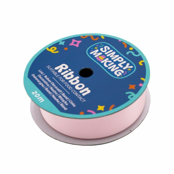 Simply Making - Cake Ribbon, Baby Pink 24 mm x 20 m
