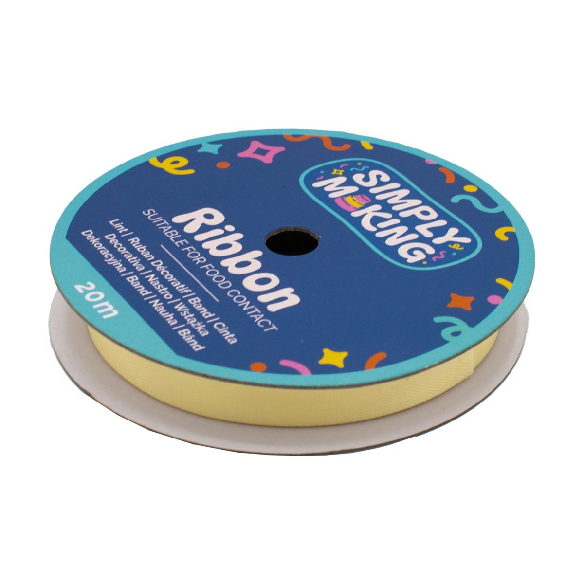 Simply Making - Cake Ribbon, Champagne 12 mm x 20 m
