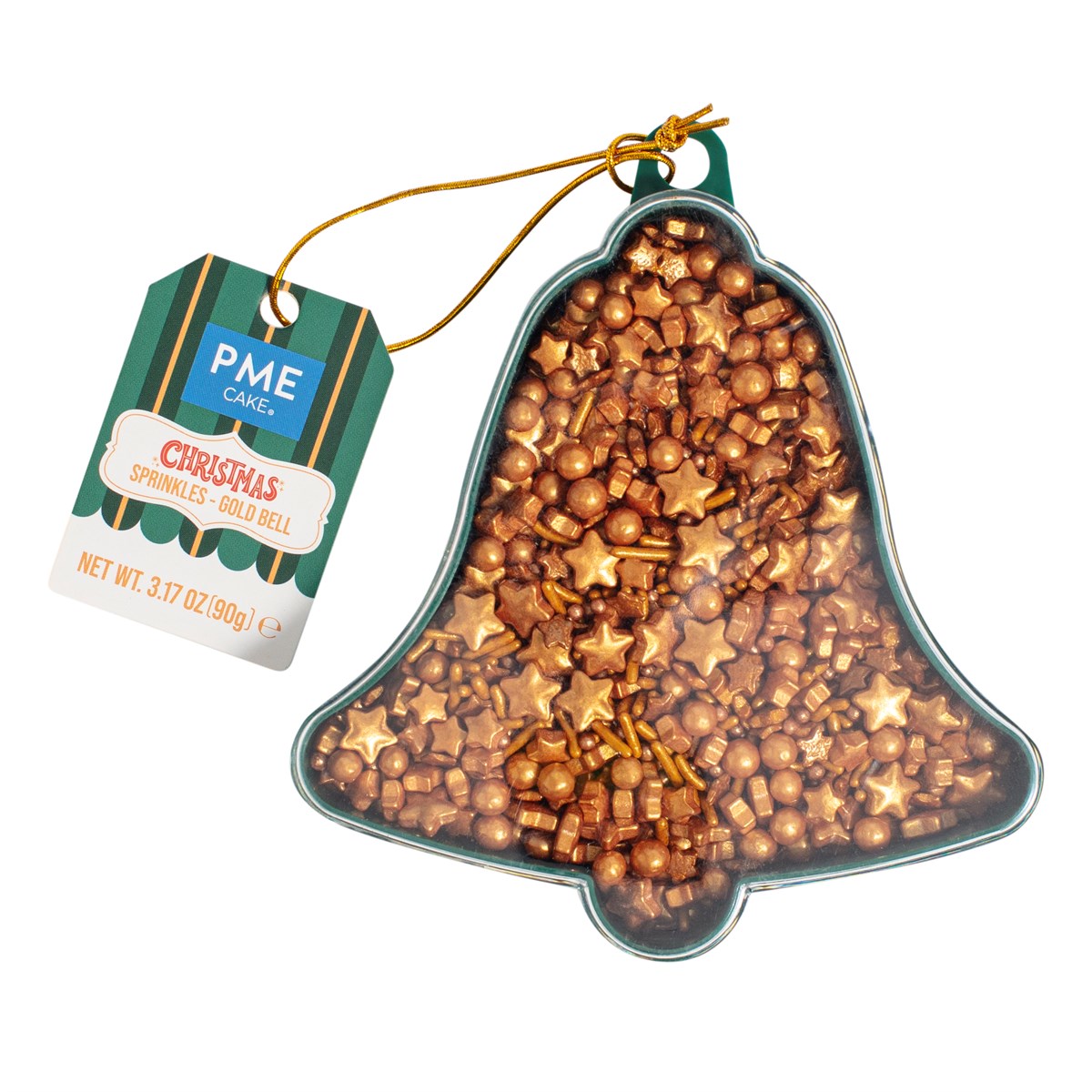 PME - Christmas Novelty Sprinkles, Gold Bell 90g