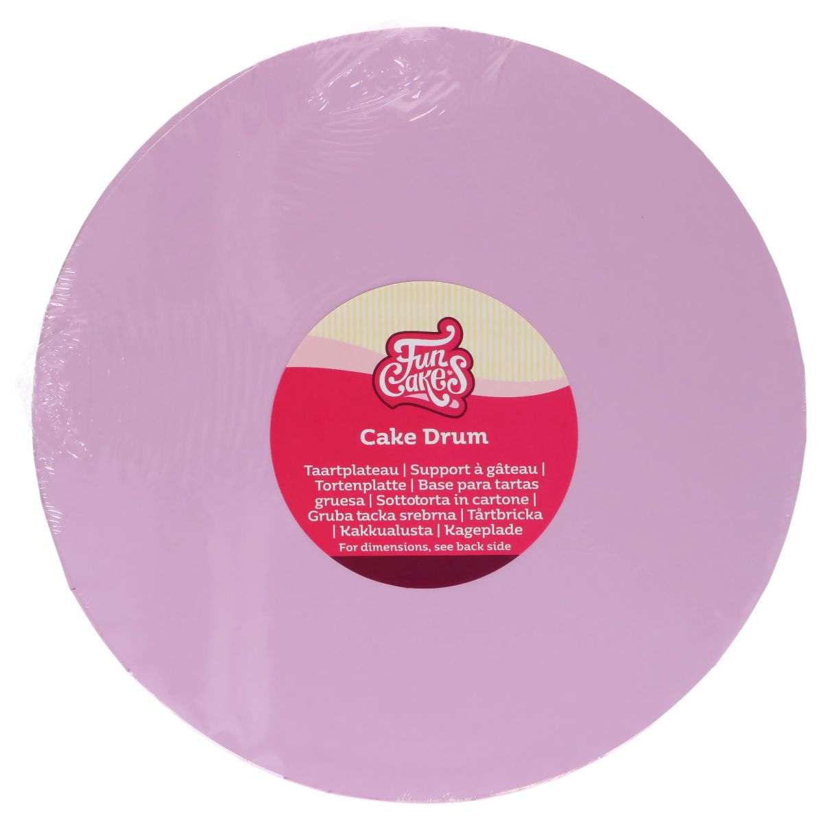 FunCakes - Kagefad Rund Pastel Purple, Ø 25 cm