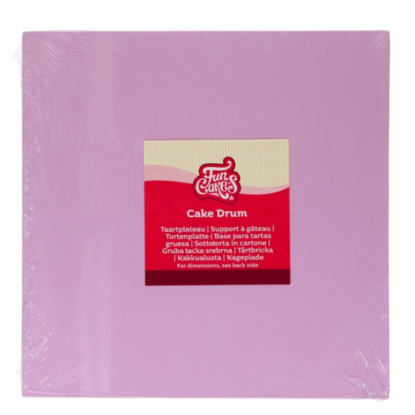 FunCakes - Kagefad Firkantet, Pastel Purple 25 x 25 cm