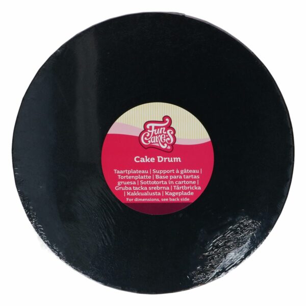 FunCakes - Kagefad Rund Sort, Ø 25 cm