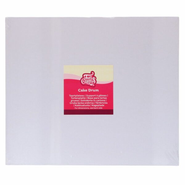 FunCakes - Kagefad Retangulær, Hvid 35 x 30 cm