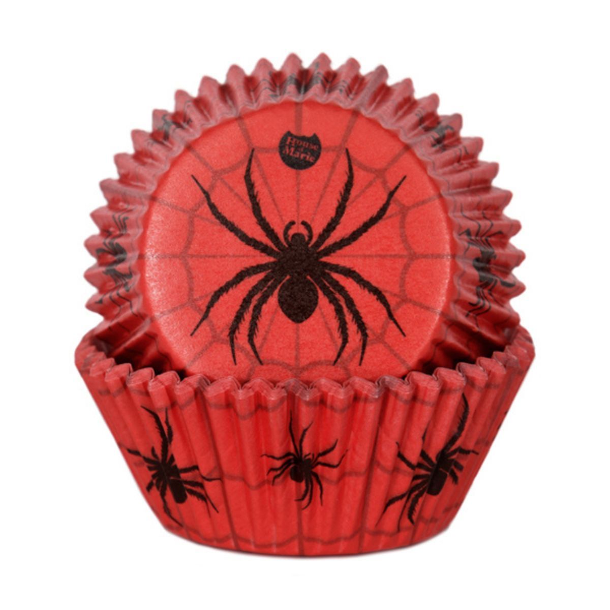House of Marie - Cupcake forme, Spider 48 stk