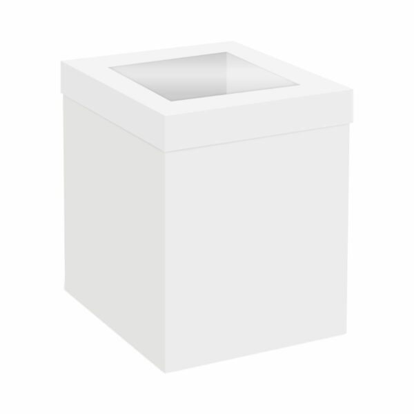 Simply Making - Høj Kageboks Med Vindue,  Hvid 40 x 40 x 30