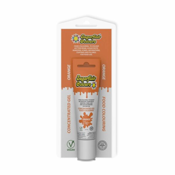 Sugarflair - Gelfarve, Orange 25g