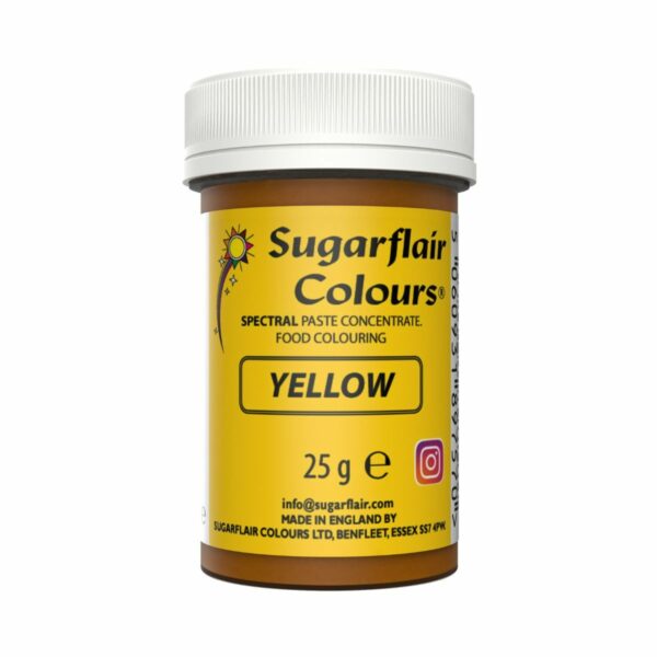 Sugarflair - Pastafarve, Yellow 25g