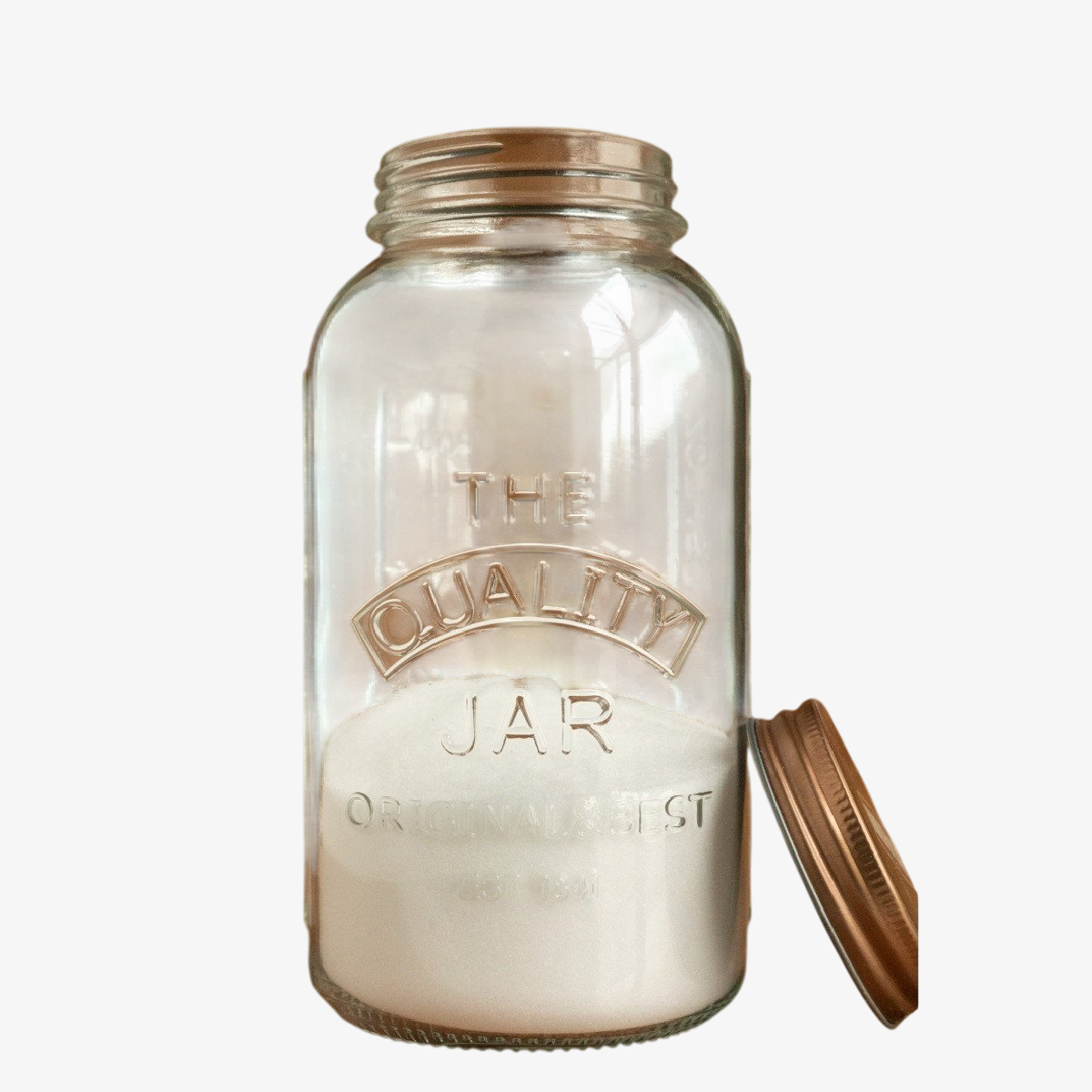 BrandnewCake - Surdejsglas med Låg, 1000 ml