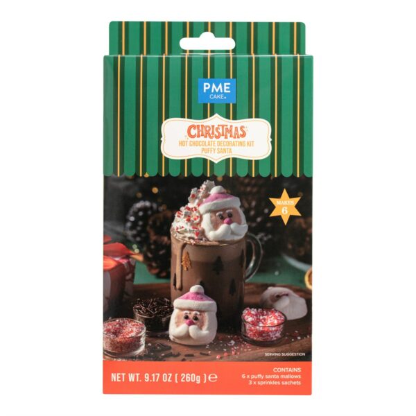 PME - Hot Chocolate Decorating Kit, Puffy Santa 260g