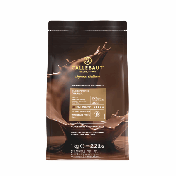 Silky Ghana Chokolade Lys - 40%, 1 kg