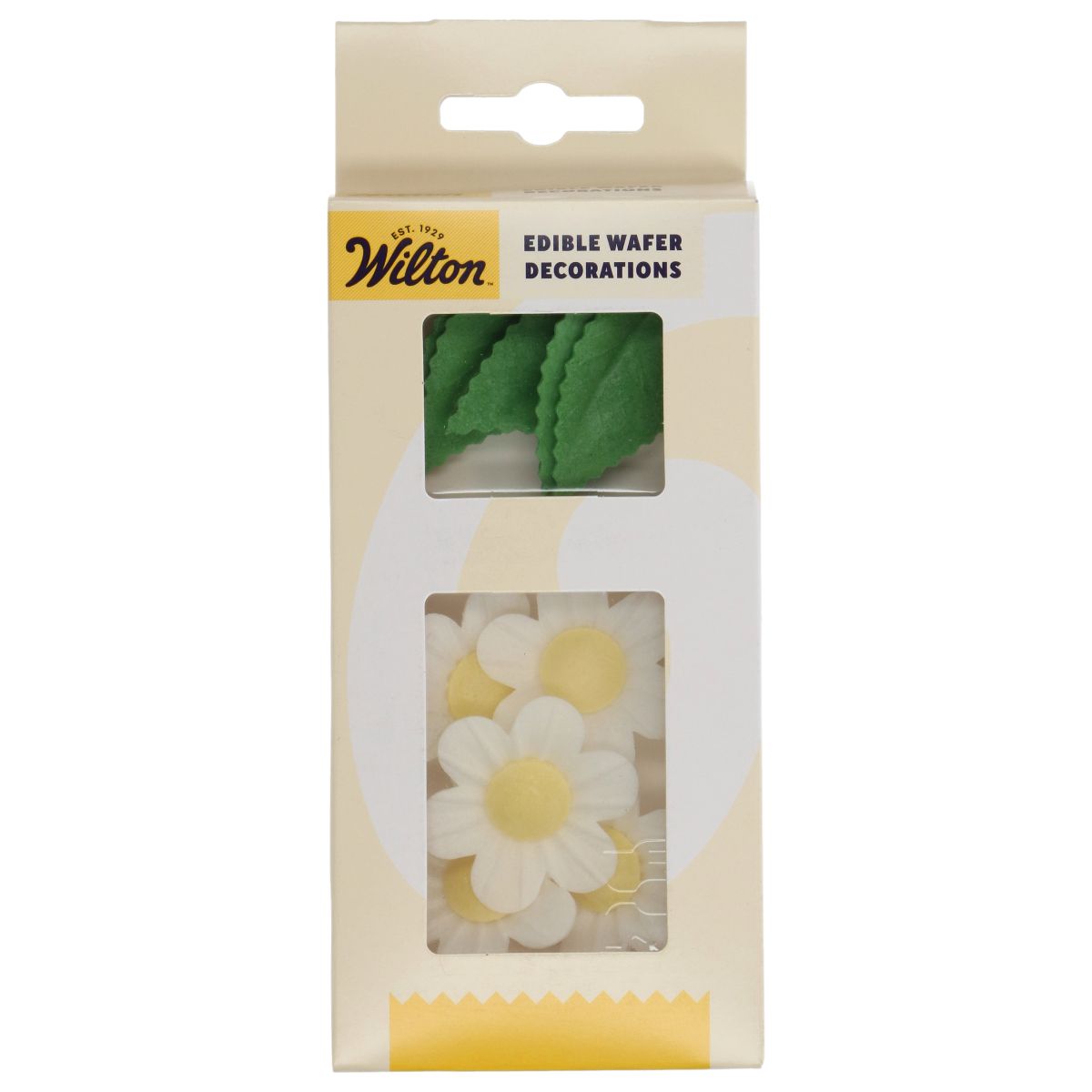 Wilton - Vaffeldekorationer, Blomster og Blade Hvid 11 stk