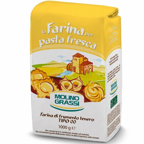Molino Grassi - Italian Flour Farina Tipo 00,  Fresh Pasta 1 kg