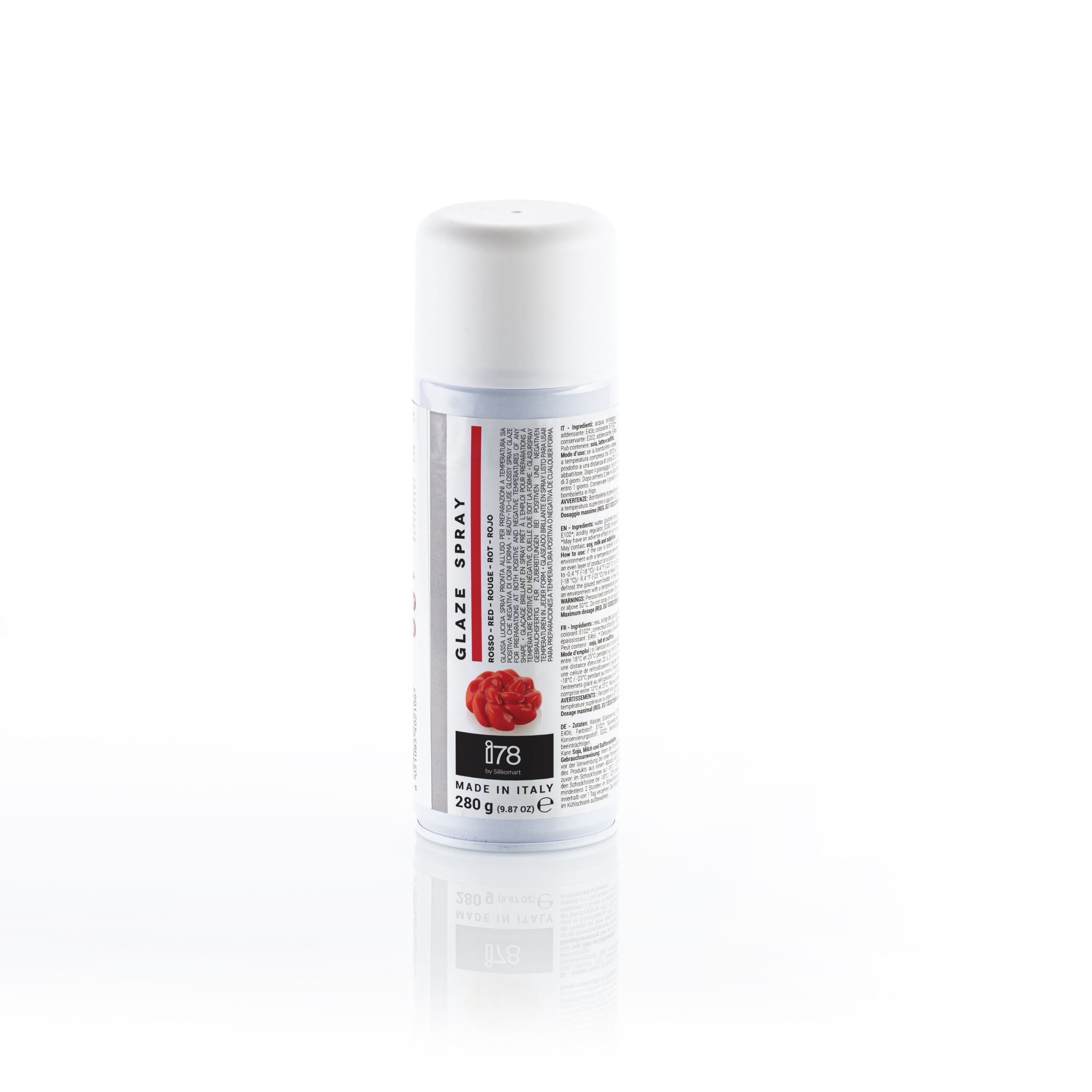 Silikomart - Glaze Spray, Red 280g