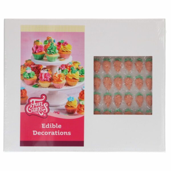 FunCakes - Sukker Dekorationer, Gulerødder 546 stk.