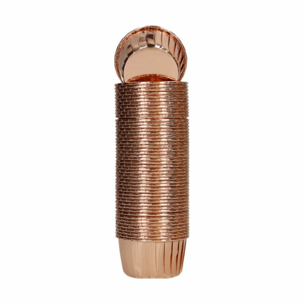 Wilton - Vintage Guld Metallic Muffinsforme, 50stk