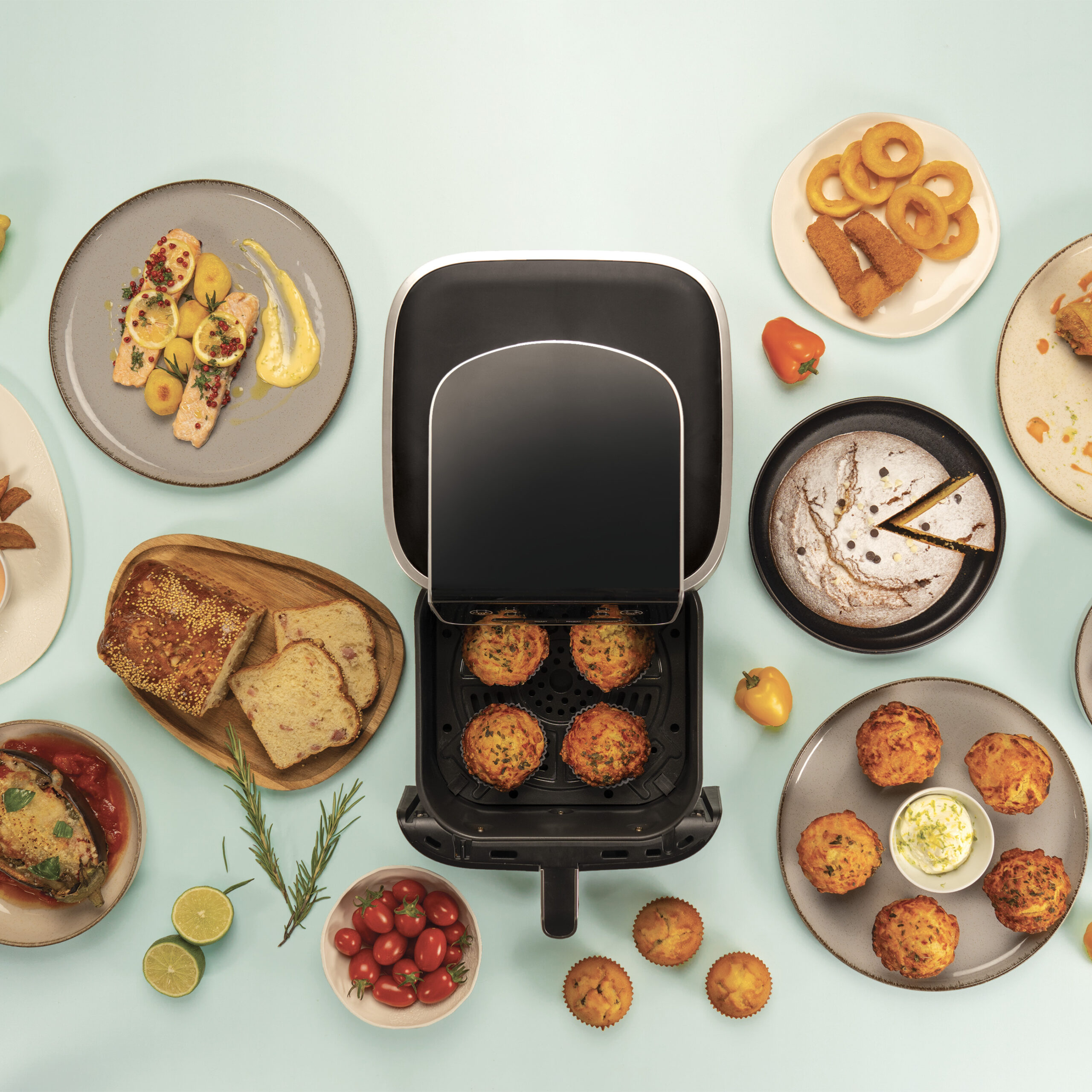 Silikomart - Silfry Muffinsforme, Silikoneforme til Airfryer 6 stk