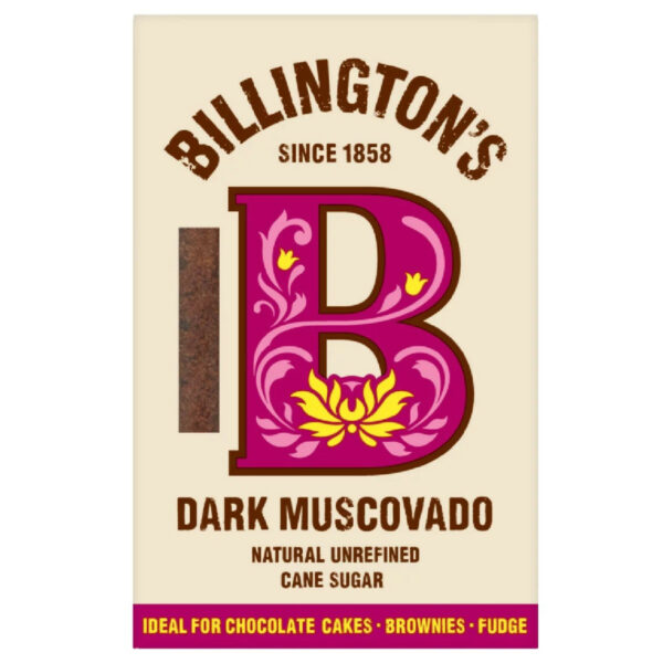 Billington's - Muscovado Sukker, Mørk 500g