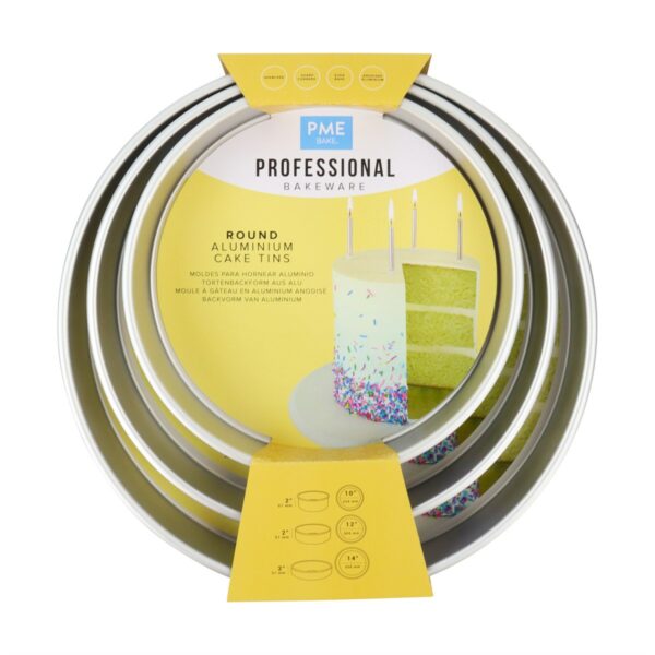 PME - Bageform Sæt 3 stk., højde 5 cm