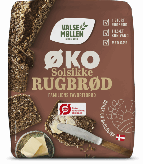 Valsemøllen - Økologisk Solsikkerugbrød, Bageblanding 900g