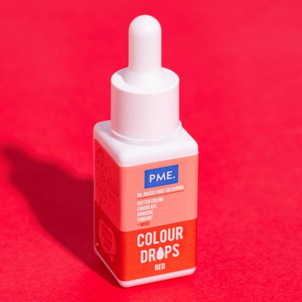 PME - Colour Drops, Rød Oliebaseret 20ml
