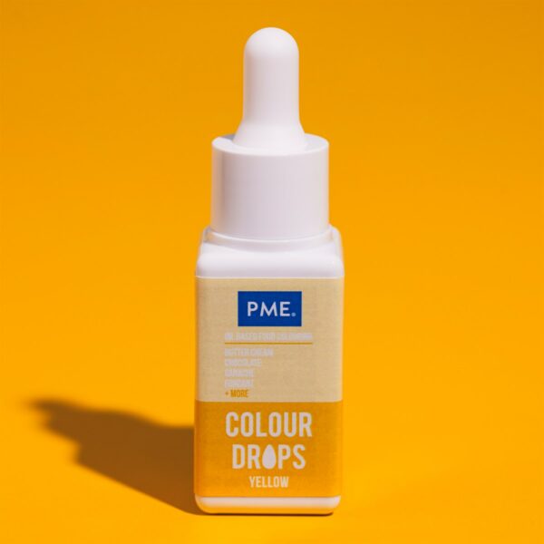 PME - Colour Drops, Gul Oliebaseret 20ml