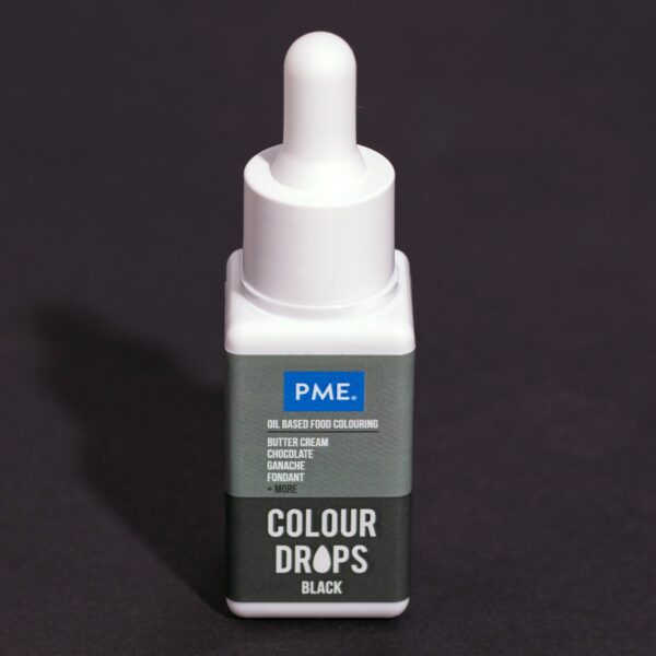 PME - Colour Drops, Sort Oliebaseret 20ml