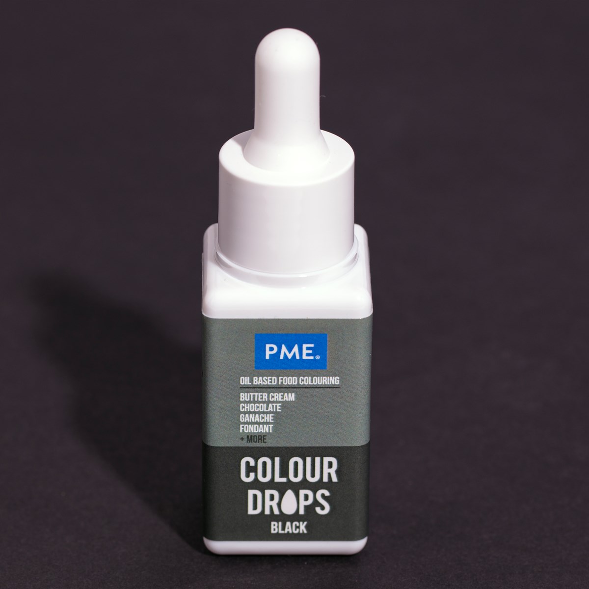PME - Colour Drops, Sort Oliebaseret 20ml